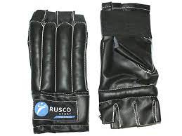 Шингарды RuscoSport к/з черные L 